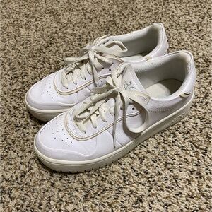 White Asics Platform Sneakers